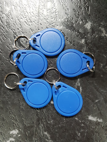 RFID - Plain Keychain Fob - 4100/4102 RW - Blue