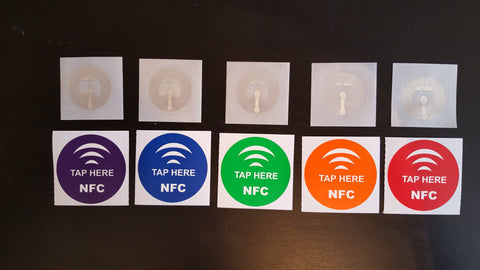 Universal NFC Stickers Tag Label - 5 pk